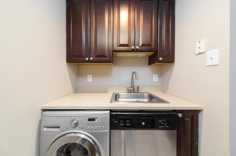 In-unit laundry space
